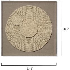 Barbados Natural Wall Art, Small -Jamie Young Store 8barb smwawh 2