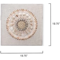 Caicos Acrylic Off White & Light Pink Wall Art 6 Caicos Acrylic Off White & Light Pink Wall Art -Jamie Young Store 8caic pink 5