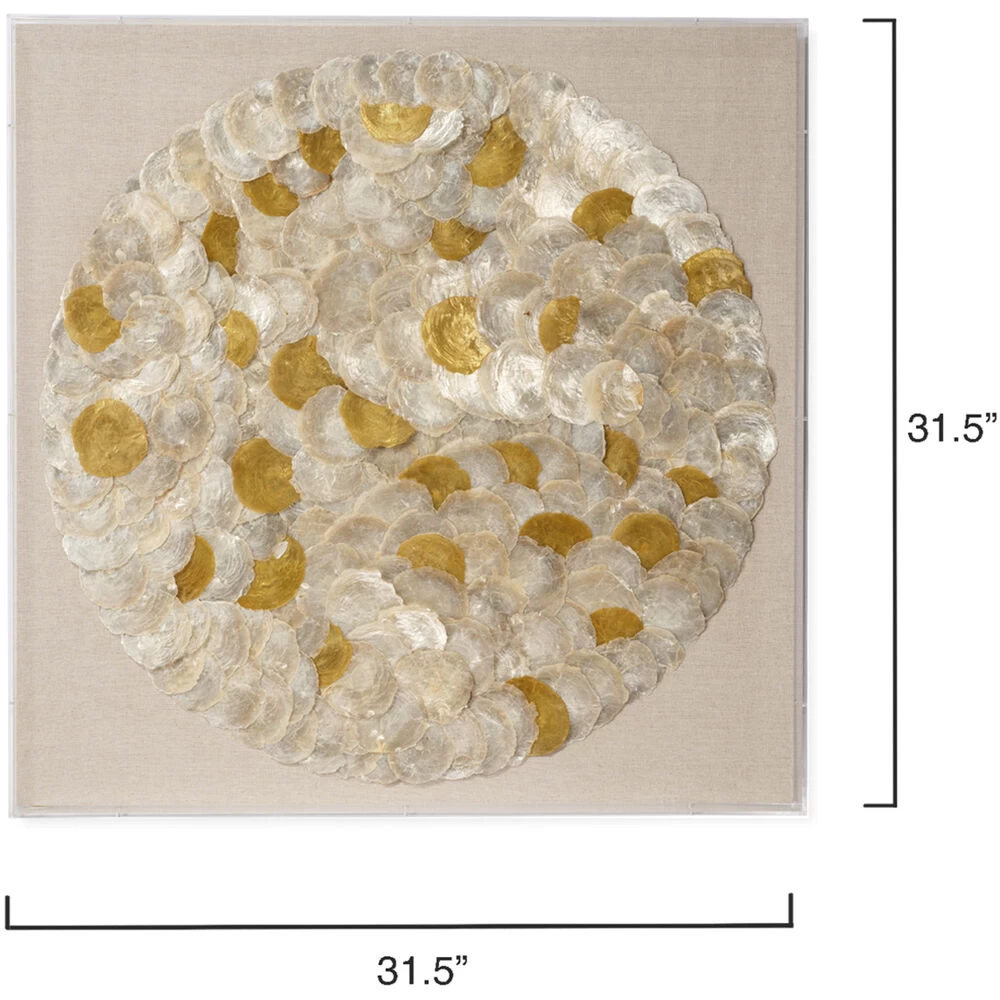 Tahiti Cream Shell Wall Art 3 Tahiti Cream Shell Wall Art - Image 3