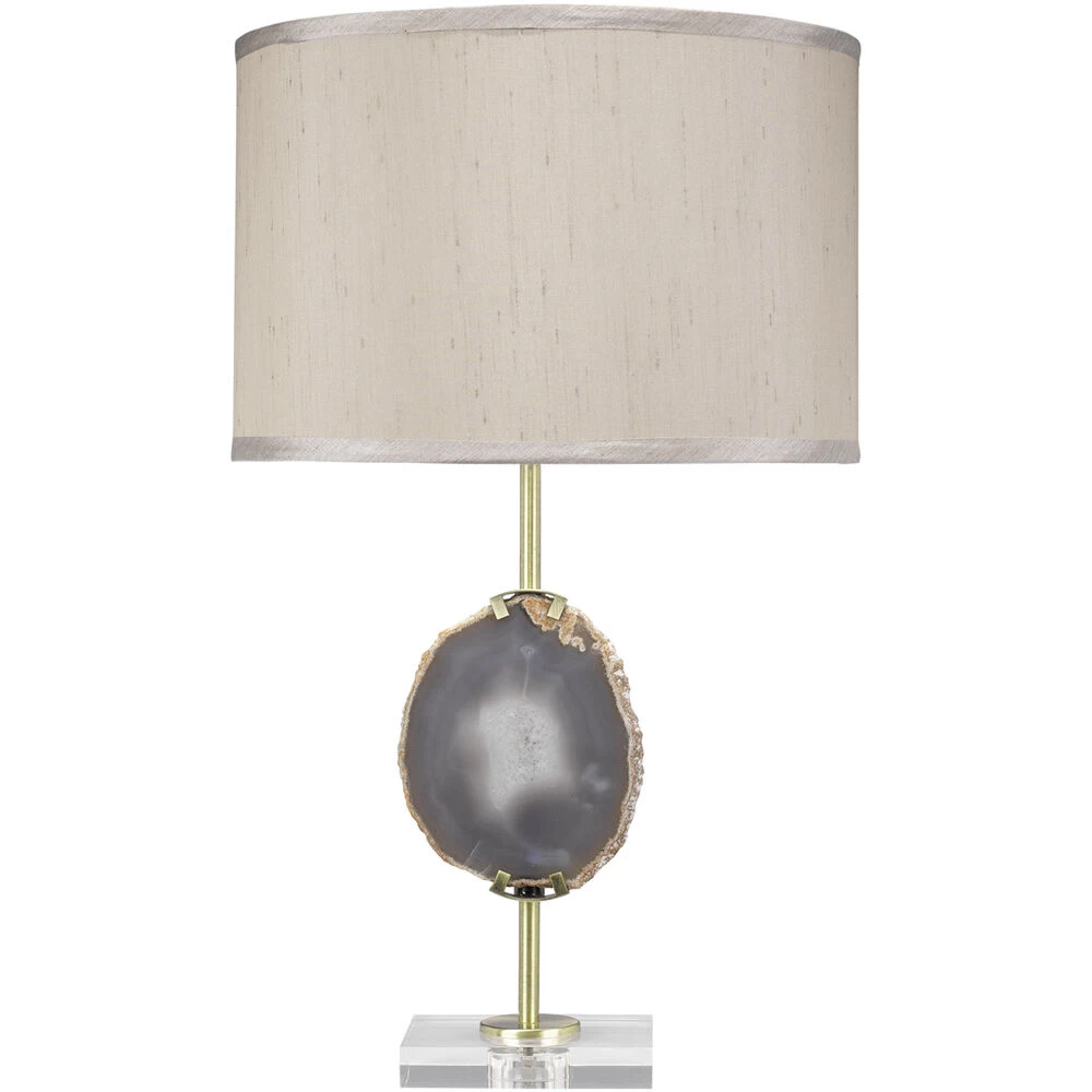 Agate 25.5 Inch 100.00 Watt Natural Lavendar Agate & Antique Brass Table Lamp Portable Light 1 Agate 25.5 Inch 100.00 Watt Natural Lavendar Agate & Antique Brass Table Lamp Portable Light