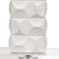 Astor 32 Inch 100.00 Watt Textured Matte White Table Lamp Portable Light -Jamie Young Store 9astortlwh 1