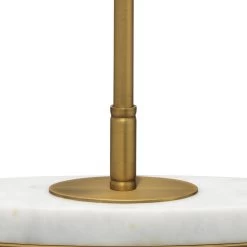 Barcroft 28 Inch 25.00 Watt Antique Brass & White Table Lamp Portable Light 8 Barcroft 28 Inch 25.00 Watt Antique Brass & White Table Lamp Portable Light -Jamie Young Store 9barcrtlabwh 3