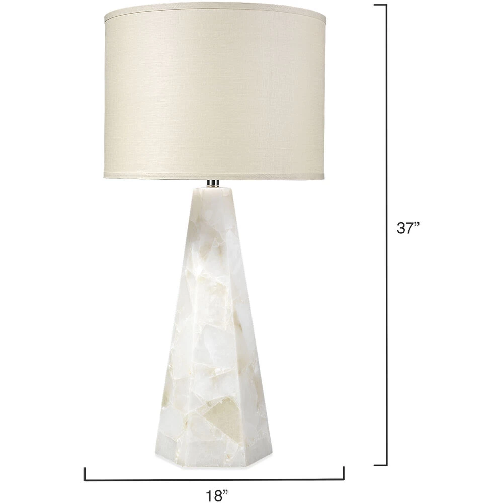 Borealis 37 Inch 150.00 Watt Alabaster Table Lamp Portable Light, Hexagon 3 Borealis 37 Inch 150.00 Watt Alabaster Table Lamp Portable Light, Hexagon - Image 3