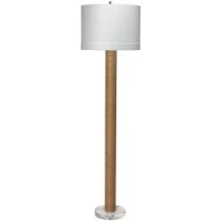 Cylinder 68 Inch 150.00 Watt Natural Floor Lamp Portable Light