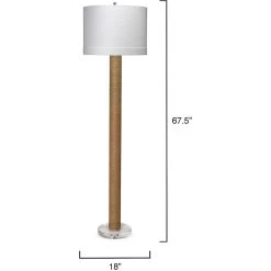 Cylinder 68 Inch 150.00 Watt Natural Floor Lamp Portable Light -Jamie Young Store 9cylifloorju 2