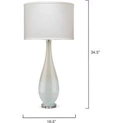 Dewdrop 35 Inch 150.00 Watt Sky Blue Glass Table Lamp Portable Light -Jamie Young Store 9dewdblc131c 5
