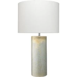Easton 29.25 Inch 100 Watt Seafoam & Cream Reactive Glaze Table Lamp Portable Light
