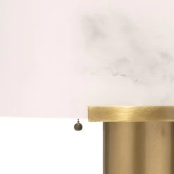 Elancourt 23 Inch 40.00 Watt White & Antique Brass Table Lamp Portable Light 7 Elancourt 23 Inch 40.00 Watt White & Antique Brass Table Lamp Portable Light -Jamie Young Store 9elantlwhab 7