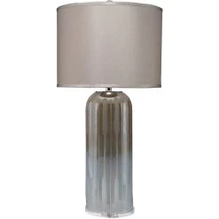 Ethereal 36 Inch 150.00 Watt Taupe & Opal Table Lamp Portable Light