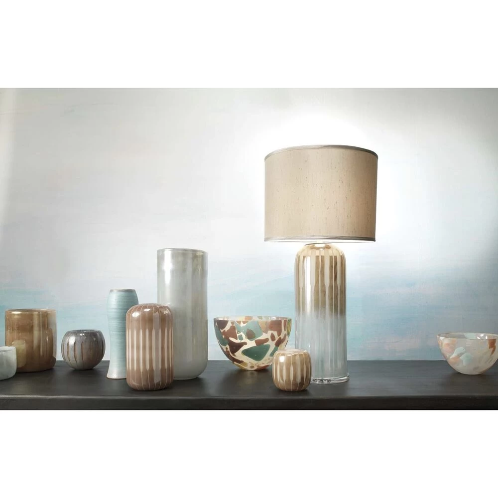 Ethereal 36 Inch 150.00 Watt Taupe & Opal Table Lamp Portable Light 5 Ethereal 36 Inch 150.00 Watt Taupe & Opal Table Lamp Portable Light - Image 5