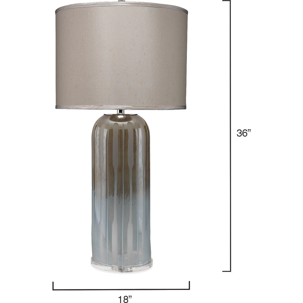 Ethereal 36 Inch 150.00 Watt Taupe & Opal Table Lamp Portable Light 3 Ethereal 36 Inch 150.00 Watt Taupe & Opal Table Lamp Portable Light - Image 3