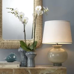 Heirloom 27 Inch 150.00 Watt Cornflower Blue Grass Table Lamp Portable Light -Jamie Young Store 9heirloomblu 2