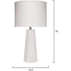 High Rise 32 Inch 150.00 Watt Cream Table Lamp Portable Light -Jamie Young Store 9highristlcr 5
