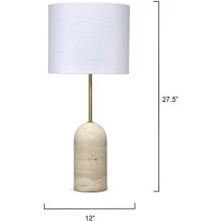 Holt 27.5 Inch 75.00 Watt Brown Table Lamp Portable Light -Jamie Young Store 9holttlnatra 2