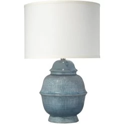Jamie Young Store 14 Kaya 26 Inch 150.00 Watt Blue Ceramic Table Lamp Portable Light