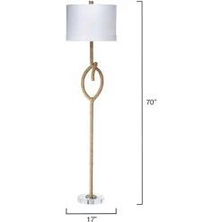 Knot 70 Inch 150 Watt Natural Floor Lamp Portable Light -Jamie Young Store 9knotfloorna 2