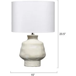 Leith 22 Inch 150 Watt Eggshell Table Lamp Portable Light -Jamie Young Store 9leithegg 2