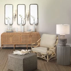 Masonry 27 Inch 150.00 Watt Grey Ceramic Table Lamp Portable Light -Jamie Young Store 9masogrd131c 4