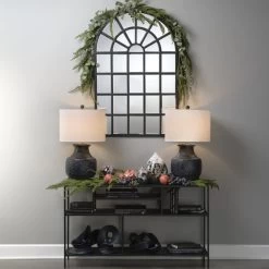 Masonry 27.5 Inch 150.00 Watt Textured Charcoal Plaster Table Lamp Portable Light -Jamie Young Store 9masonrychar 4