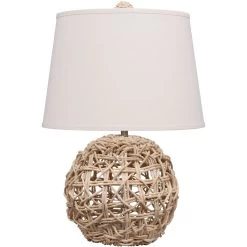 Maui 24.5 Inch 60 Watt Natural Table Lamp Portable Light