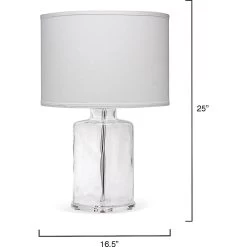 Napa 25 Inch 150.00 Watt Clear Table Lamp Portable Light -Jamie Young Store 9napacld131c 5