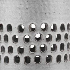 Perforated 36 Inch 150.00 Watt Matte Frosted Grey Table Lamp Portable Light 5 Perforated 36 Inch 150.00 Watt Matte Frosted Grey Table Lamp Portable Light -Jamie Young Store 9perftlgrey 1