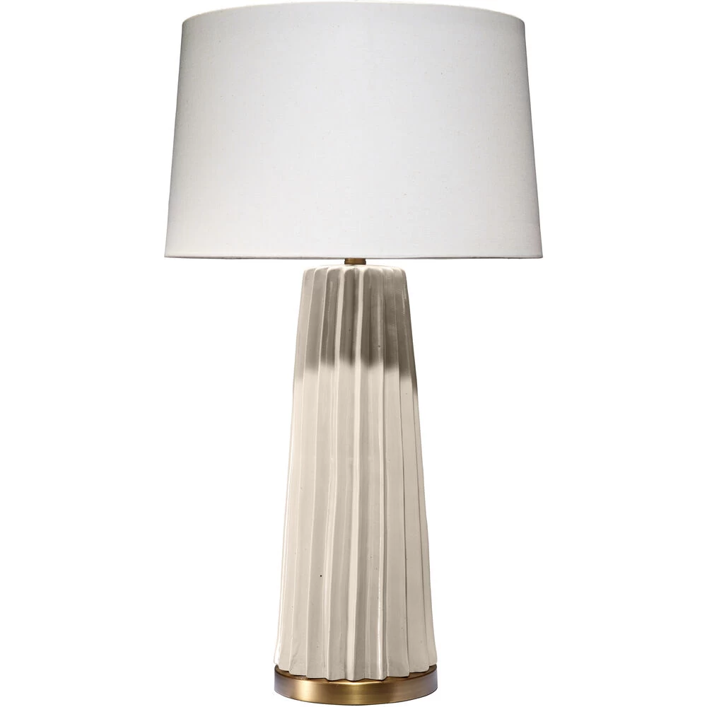 Pleated 32.25 Inch 150.00 Watt Cream Table Lamp Portable Light 1 Pleated 32.25 Inch 150.00 Watt Cream Table Lamp Portable Light