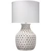 Porous 32 Inch 150.00 Watt Matte White Table Lamp Portable Light