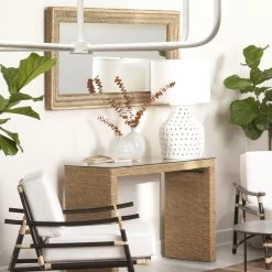 Porous 32 Inch 150.00 Watt Matte White Table Lamp Portable Light -Jamie Young Store 9porotlwhite 3