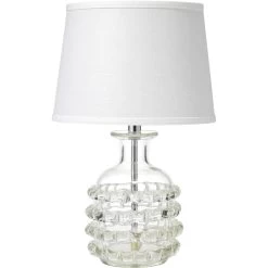 Ribbon 20 Inch 60.00 Watt Clear Glass Table Lamp Portable Light