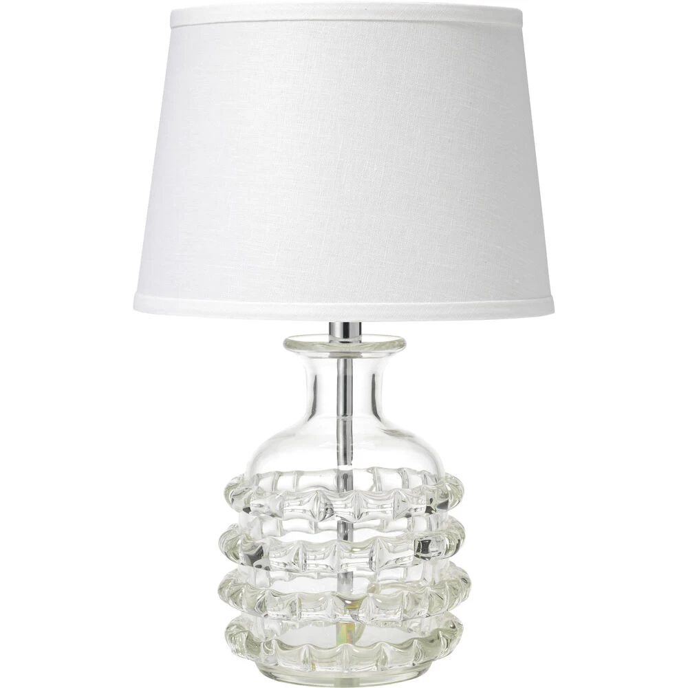 Ribbon 20 Inch 60.00 Watt Clear Glass Table Lamp Portable Light 1 Ribbon 20 Inch 60.00 Watt Clear Glass Table Lamp Portable Light