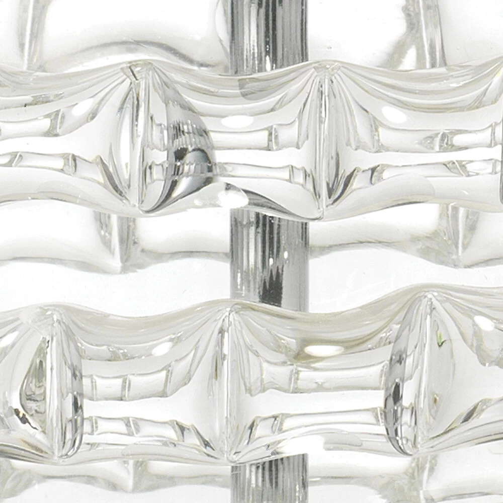 Ribbon 20 Inch 60.00 Watt Clear Glass Table Lamp Portable Light 2 Ribbon 20 Inch 60.00 Watt Clear Glass Table Lamp Portable Light - Image 2