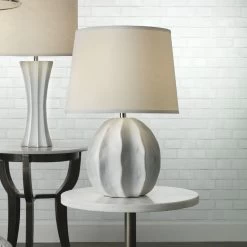 Urchin 28 Inch 150.00 Watt Matte White Table Lamp Portable Light -Jamie Young Store 9urchtlwhite 2