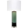 Wythe 33 Inch 150.00 Watt Aqua / Black / Cream Glaze Table Lamp Portable Light