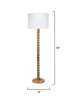 65" Brown Mango Wood Barley Twist Art Deco Floor Lamp -Jamie Young Store loomlan 65 brown mango wood barley twist art deco floor lamp jamie young floor lamps 3 33037814005973