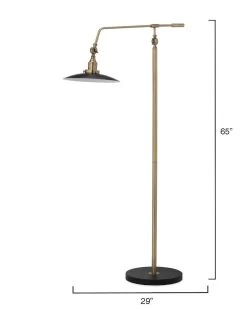 Antique Brass Aluminum Mid-Century Modern Floor Lamp -Jamie Young Store loomlan antique brass aluminum mid century modern floor lamp jamie young floor lamps 5 33038243791061