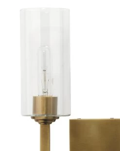 Antique Brass Glass Linear Double Wall Sconce -Jamie Young Store loomlan antique brass glass linear double wall sconce jamie young wall sconces 3 33037935804629