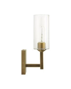 Antique Brass Glass Linear Double Wall Sconce -Jamie Young Store loomlan antique brass glass linear double wall sconce jamie young wall sconces 5 33037937180885