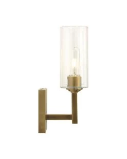 Antique Brass Glass Linear Double Wall Sconce -Jamie Young Store loomlan antique brass glass linear double wall sconce jamie young wall sconces 6 33037937279189