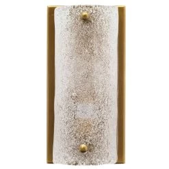 Antique Brass Glass Moet Rounded Sconce