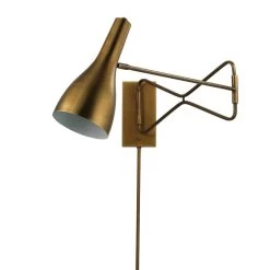 Antique Brass Lenz Swing Arm Wall Sconce -Jamie Young Store loomlan antique brass lenz swing arm wall sconce jamie young wall sconces 4 33037932757205