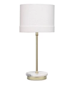 Antique Brass Marble Iron Grace Table Lamp