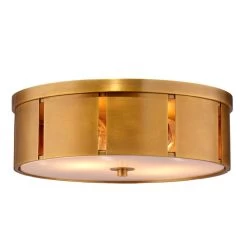 Antique Brass Small Orbit Flush Mount Ceiling Light -Jamie Young Store loomlan antique brass small orbit flush mount ceiling light jamie young flush mounts 3 33037992526037