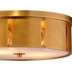 Antique Brass Small Orbit Flush Mount Ceiling Light -Jamie Young Store loomlan antique brass small orbit flush mount ceiling light jamie young flush mounts 4 33037992853717