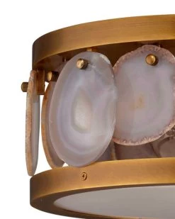 Antique Brass Small Upsala Agate Flush Mount Ceiling Light -Jamie Young Store loomlan antique brass small upsala agate flush mount ceiling light jamie young flush mounts 3 33038010974421