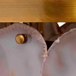 Antique Brass Small Upsala Agate Flush Mount Ceiling Light -Jamie Young Store loomlan antique brass small upsala agate flush mount ceiling light jamie young flush mounts 4 33038011203797