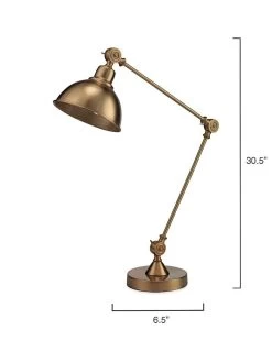 Antique Brass Steampunk Wallace Table Lamp -Jamie Young Store loomlan antique brass steampunk wallace table lamp jamie young table lamps 4 33038246576341