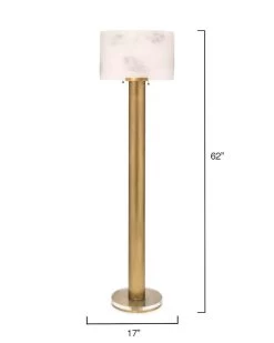 Antique Brass White 62" Elancourt Floor Lamp 7 Antique Brass White 62" Elancourt Floor Lamp -Jamie Young Store loomlan antique brass white 62 elancourt floor lamp jamie young floor lamps 4
