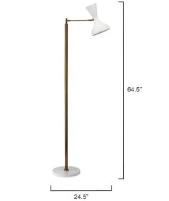 Antique Brass White Aluminum Pisa Swing Arm Floor Lamp -Jamie Young Store loomlan antique brass white aluminum pisa swing arm floor lamp jamie young floor lamps 3 33037819707605