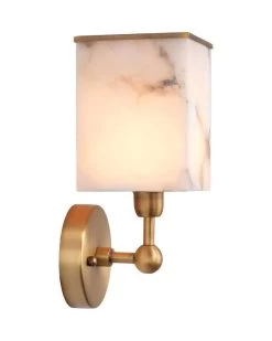 Antique Brass White Iron Alabaster Ghost Axis Wall Sconce -Jamie Young Store loomlan antique brass white iron alabaster ghost axis wall sconce jamie young wall sconces 4 33037929808085